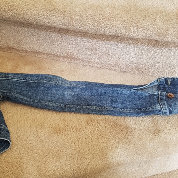 BILLABONG crop blue denim button-up jacket - Picture 4 of 5